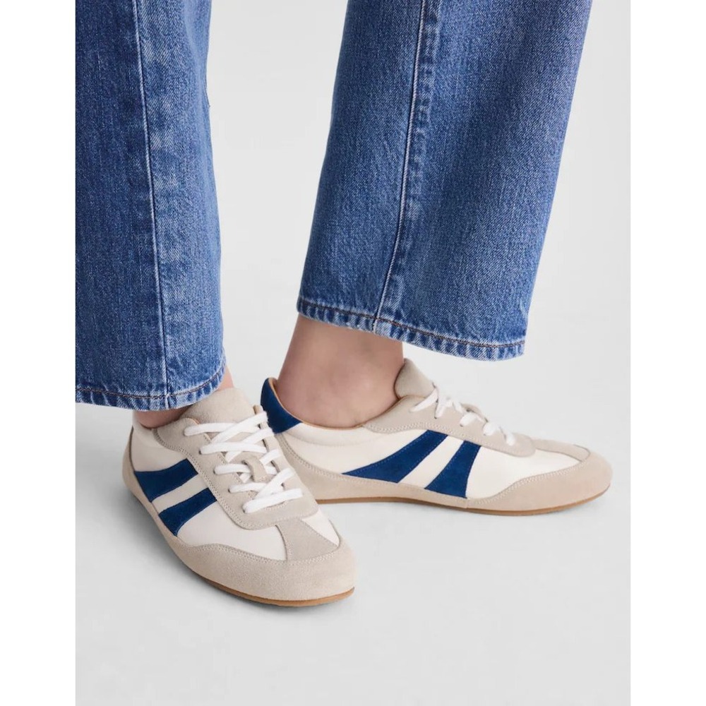 Madewell Oaklynne Sneaker- Weathered Concreate Multi (Cream and Blue)- 38